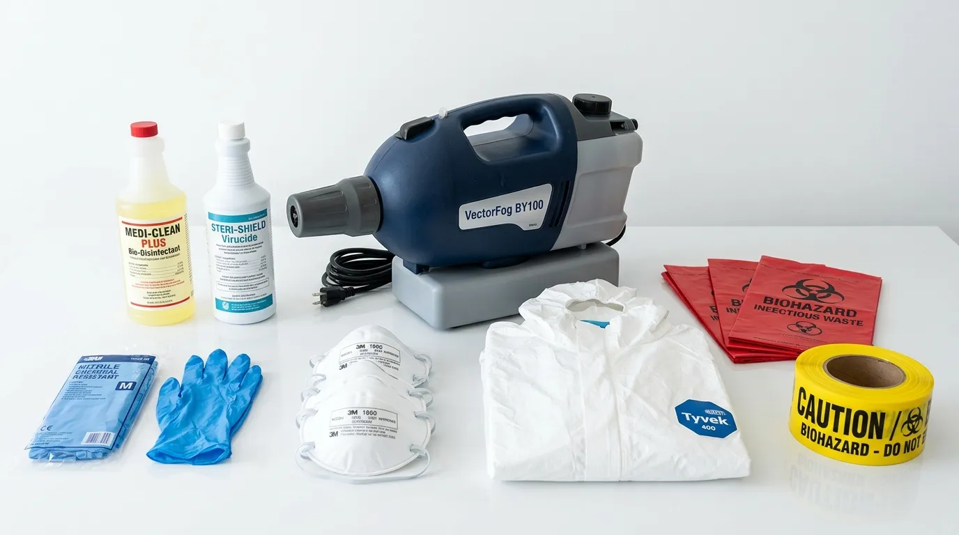 Professional biohazard remediation crew working in Mount Pleasant